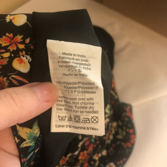 J Crew Factory Floral Pleated Skirt - Picture 6 of 7